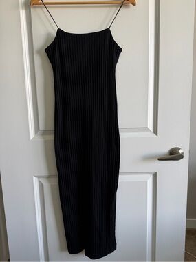 Zara Ribbed Strappy Midi Dress
